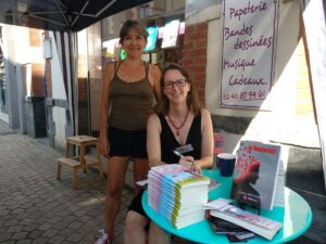 Séance de dédicaces à la librairie La bulle de Nozay le 01.09.2018 avec Sophie Herrault