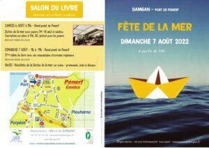 Affiche Fête de la mer et Salon du livre Damgan (07.08.2022)