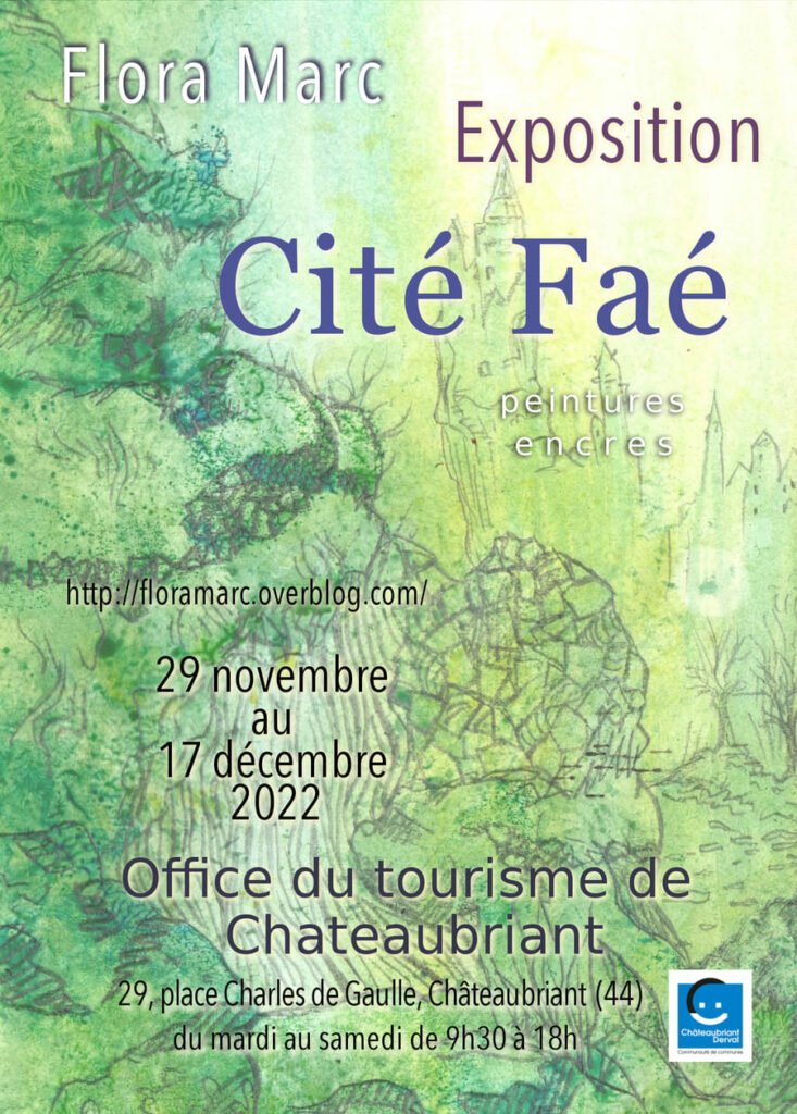 Affiche office du tourisme - Exposition tableaux Flora Marc
