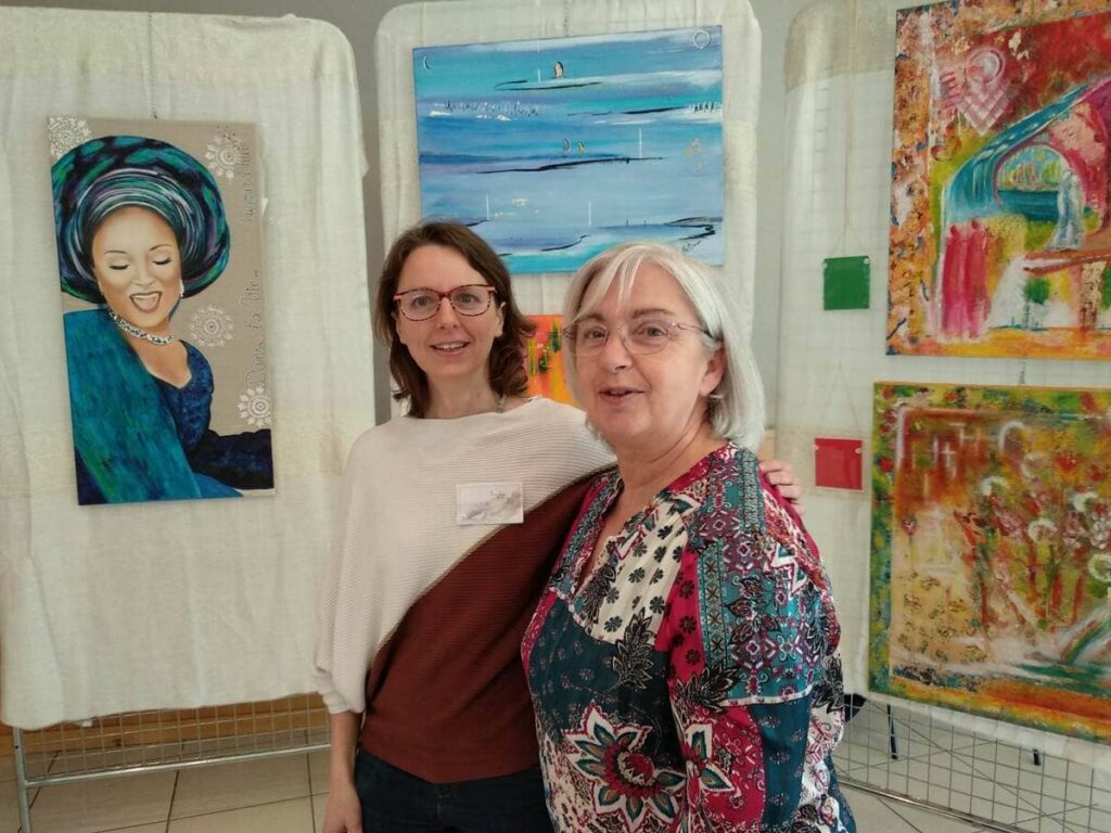 Sophie Herrault et Patricia Profault (tableaux de Patricia Profault)