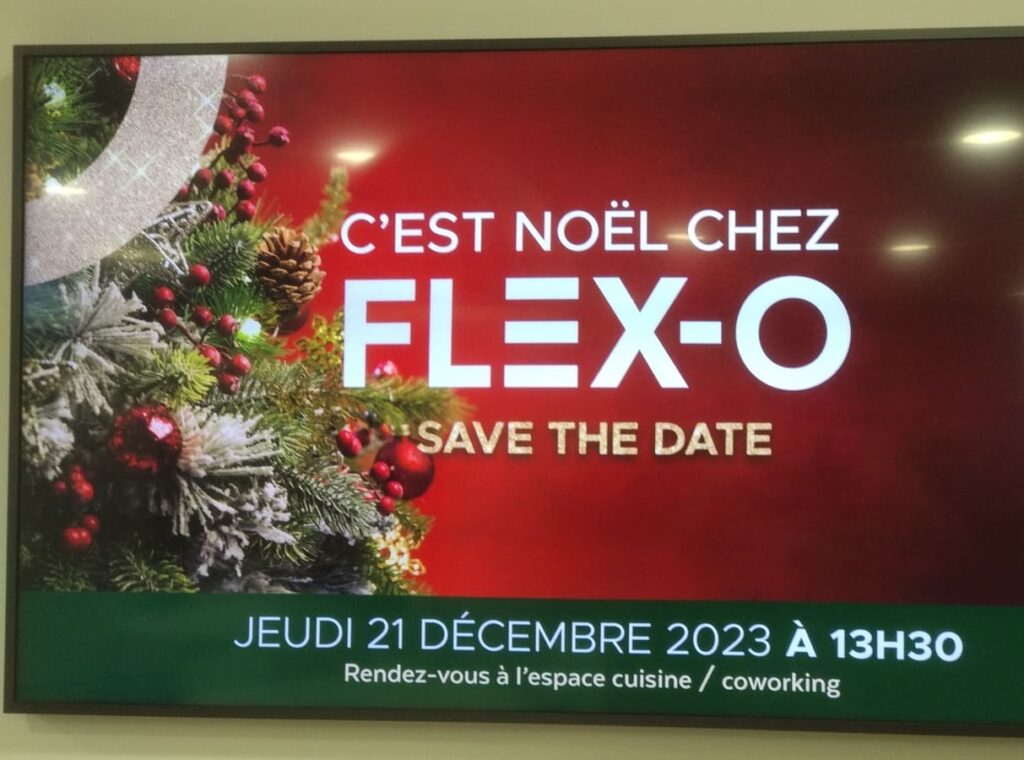Affiche Marché de noël Flex-O 2023