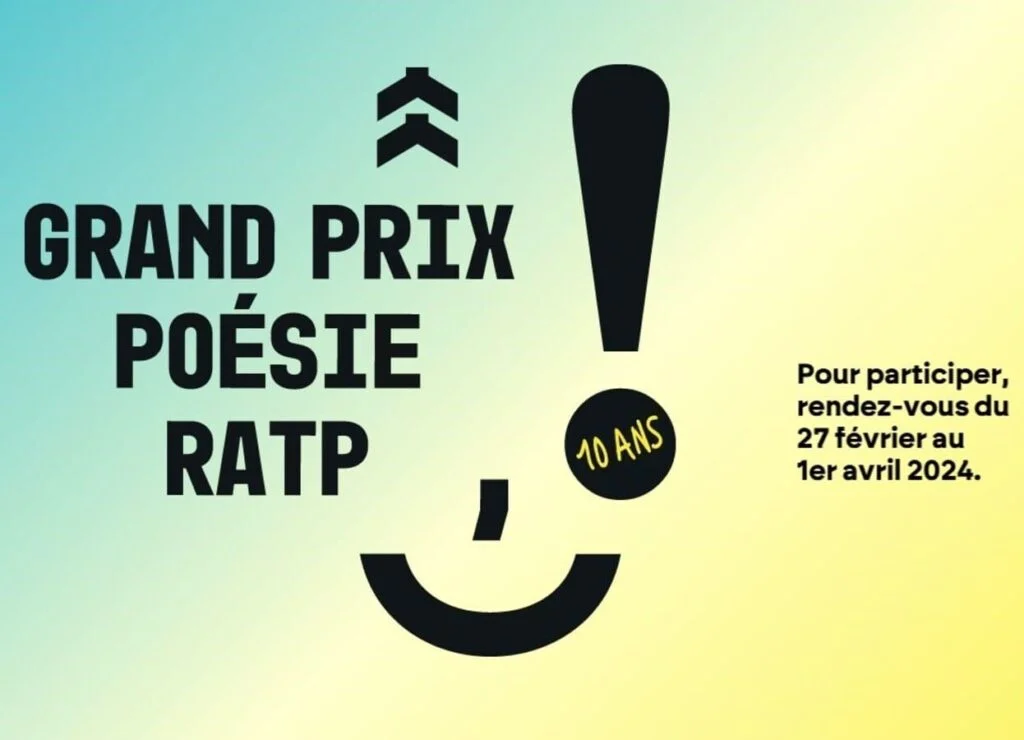 Affiche Grand prix poésie RATP 2024