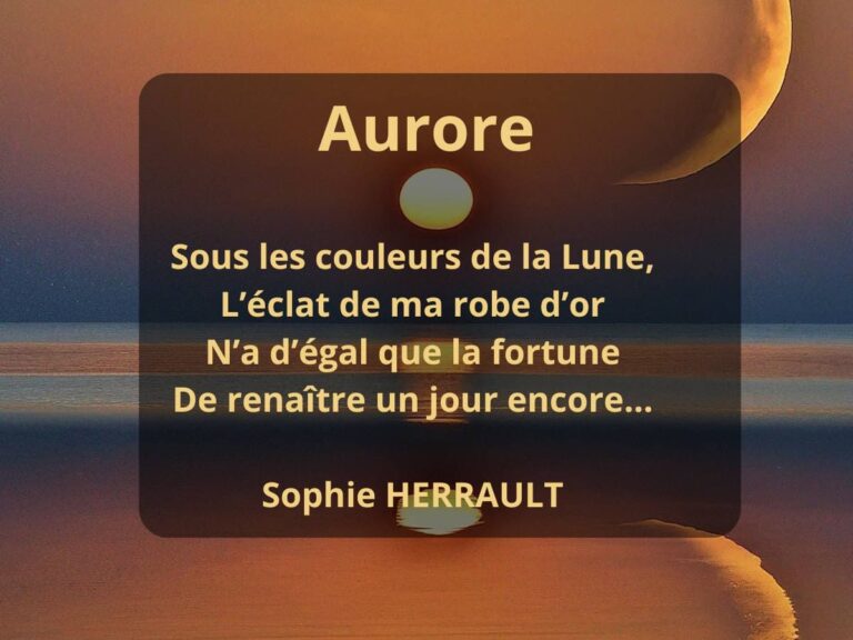 Aurore (Poème de Sophie Herrault)