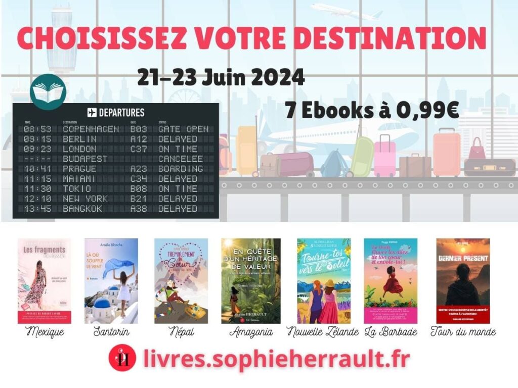 Promotion sur les 7 ebooks pour voyager à petits prix partout dans le monde
