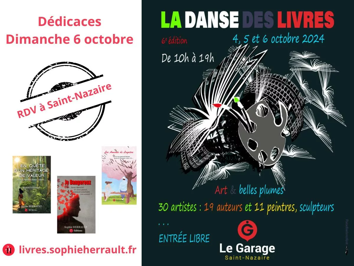 Affiche La danse des livres St Nazaire 2024