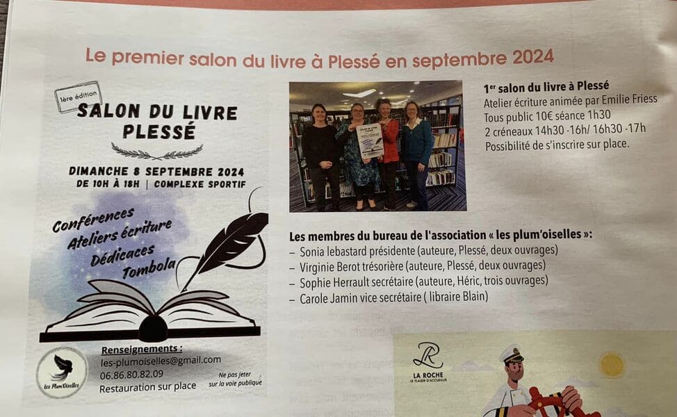 La gazette de Plessé - Salon du livre 2024