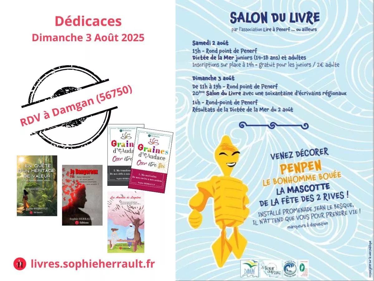 Affiche salon du livre Damgan 2025