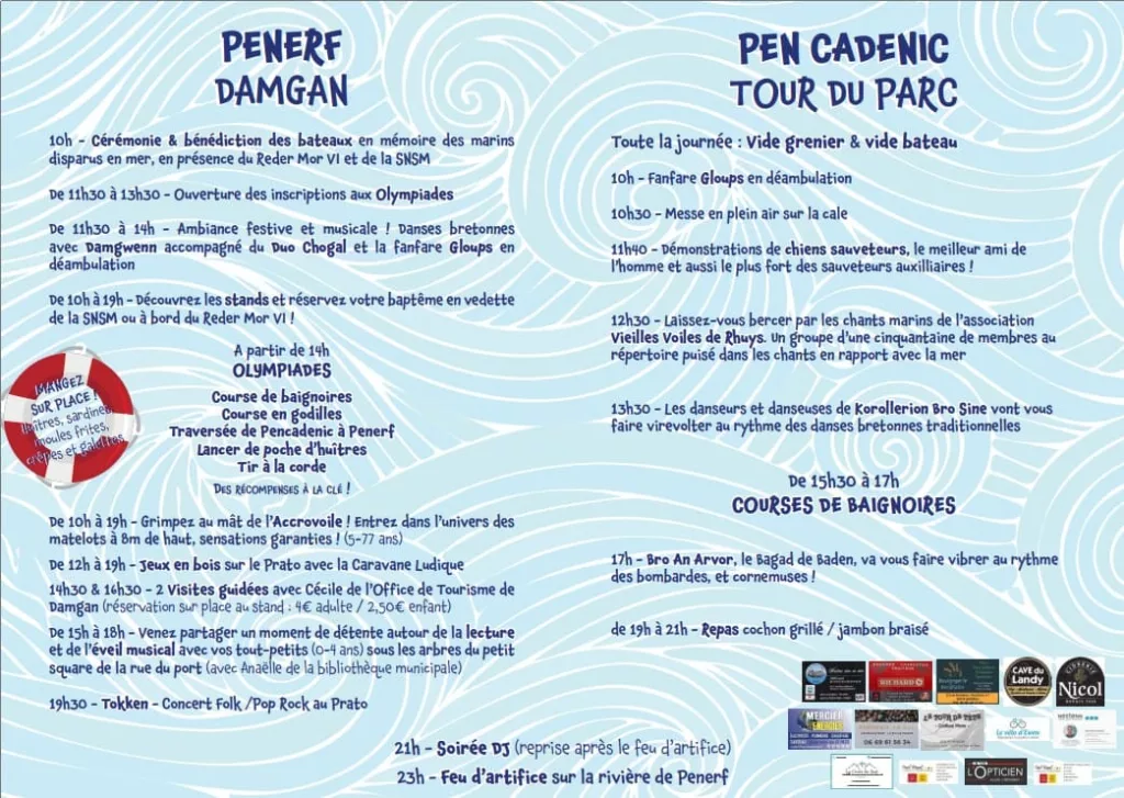 Programme Pénerf Fête des 2 rives - 2