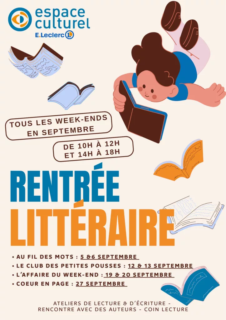 Affiche rentrée littéraire 2025