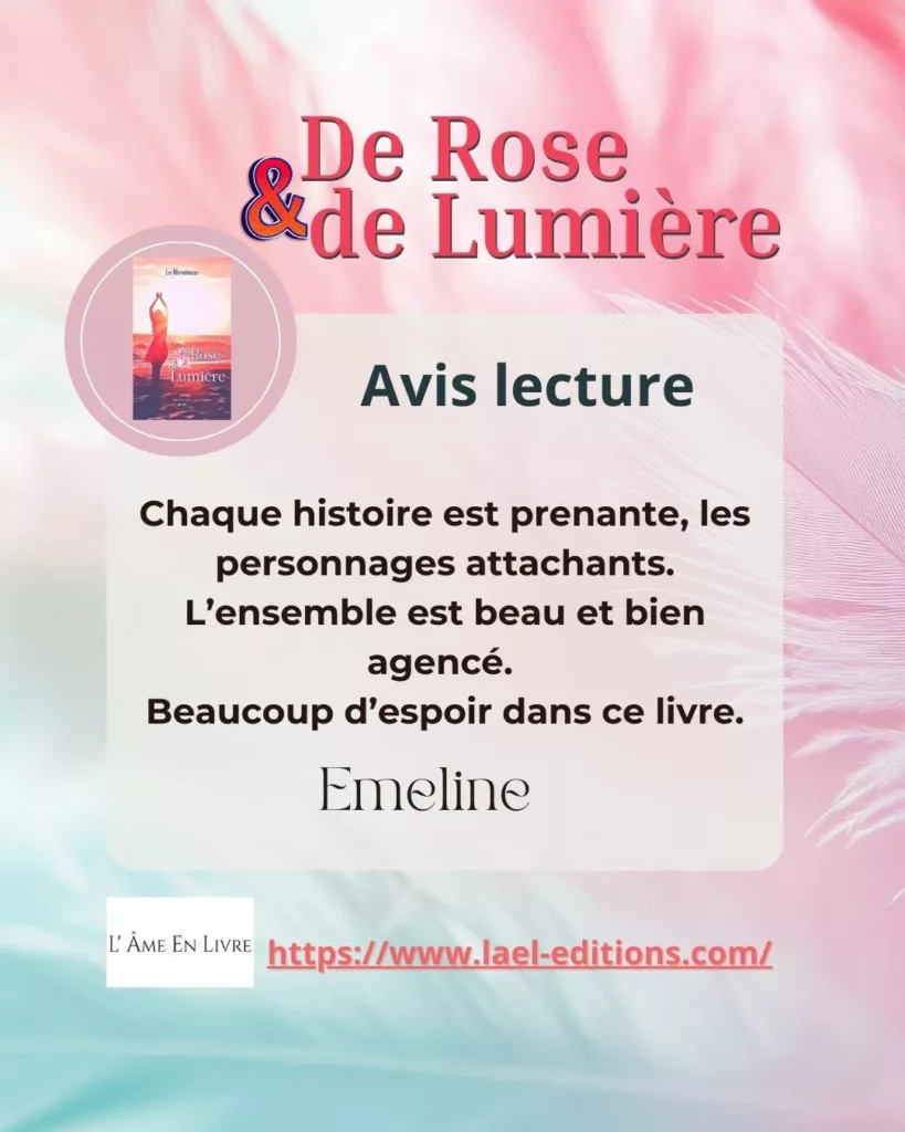 De rose et de lumière Avis Emeline